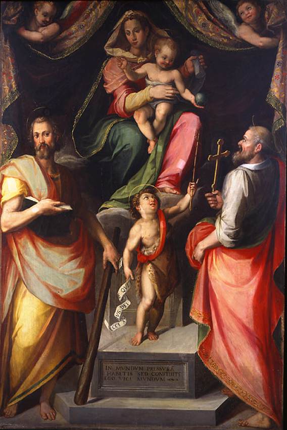 Madonna and Child Enthroned with Saints by