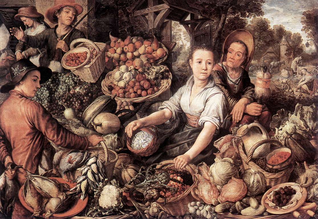 The Vegetable Market by BEUCKELAER, Joachim