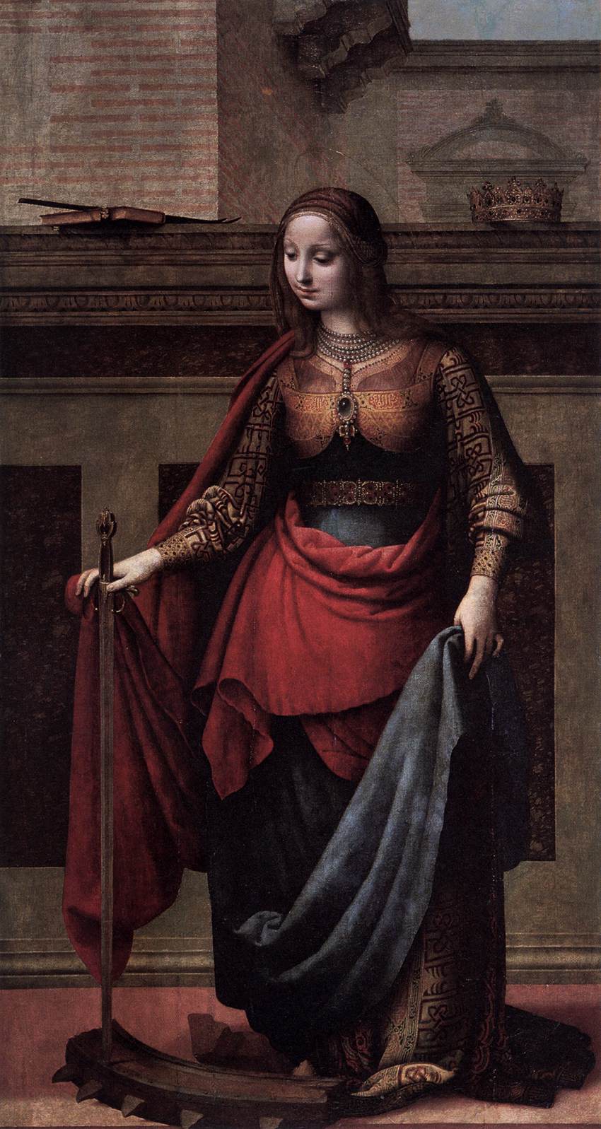 Saint Catherine by YANEZ DE LA ALMEDINA, Fernando