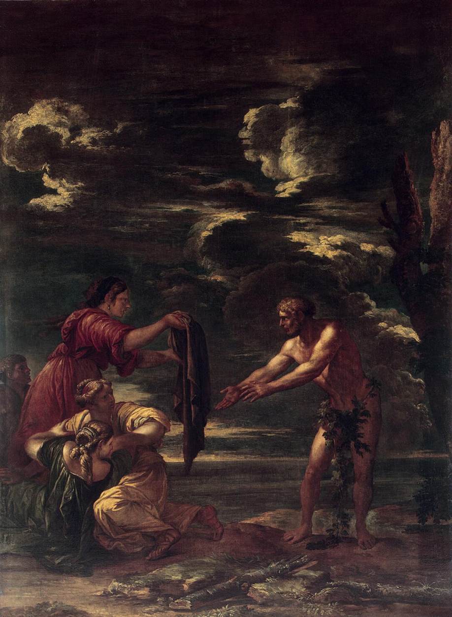 Odysseus and Nausicaa by ROSA, Salvator