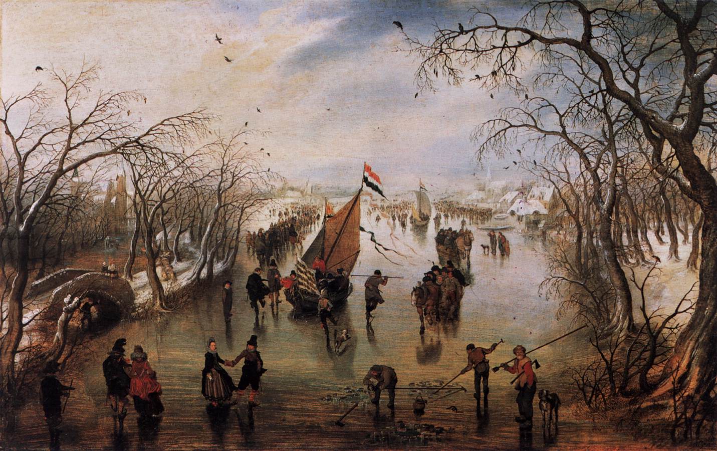 Winter by VENNE, Adriaen Pietersz. van de