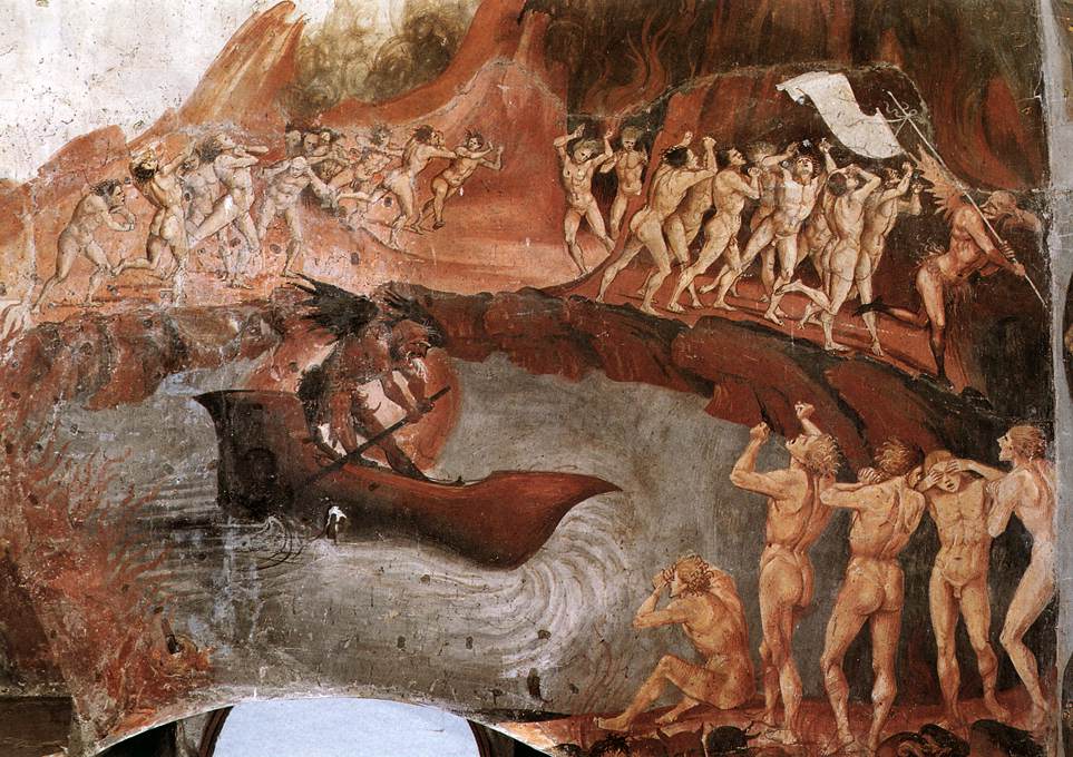 The Damned Being Plunged into Hell (detail) by