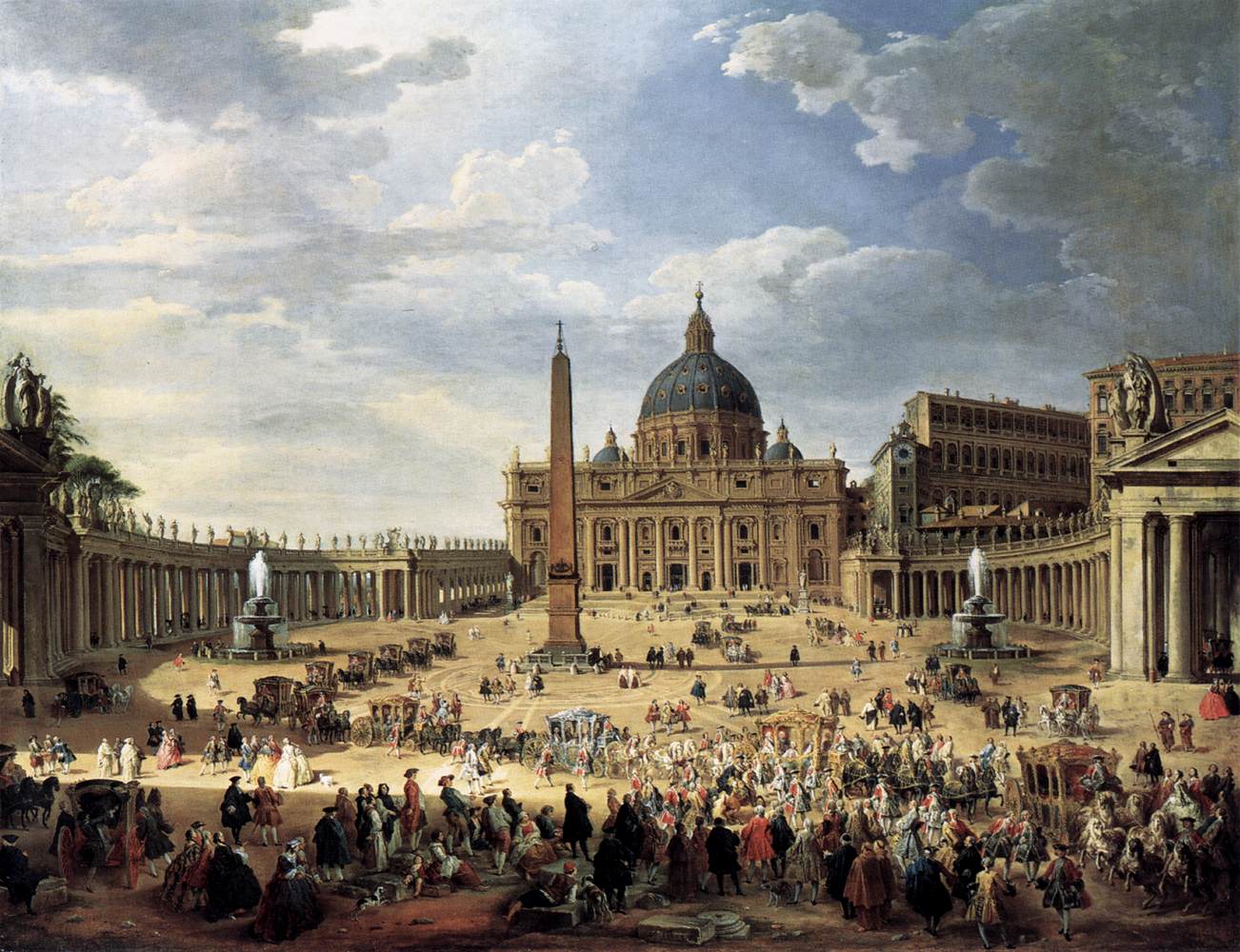 Departure of the Duc de Choiseul from the Piazza di San Pietro by