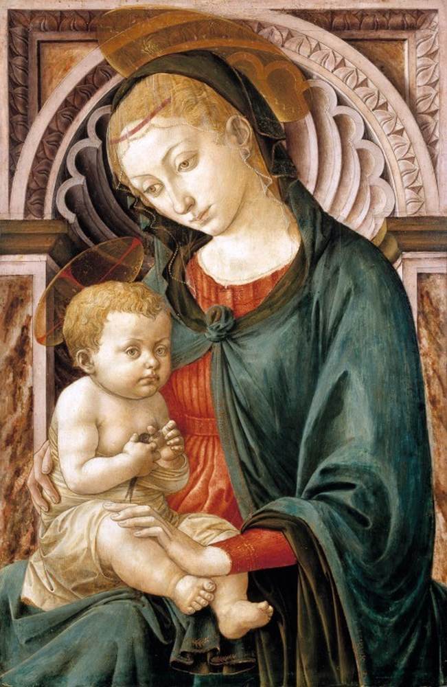 Virgin and Child with a Swallow by PESELLINO