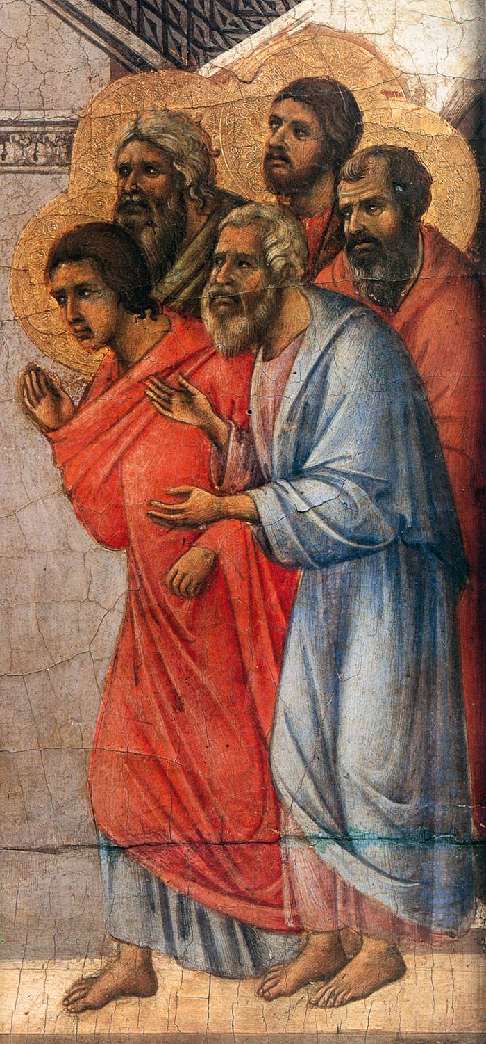 Appearance Behind Locked Doors (detail) by DUCCIO di Buoninsegna