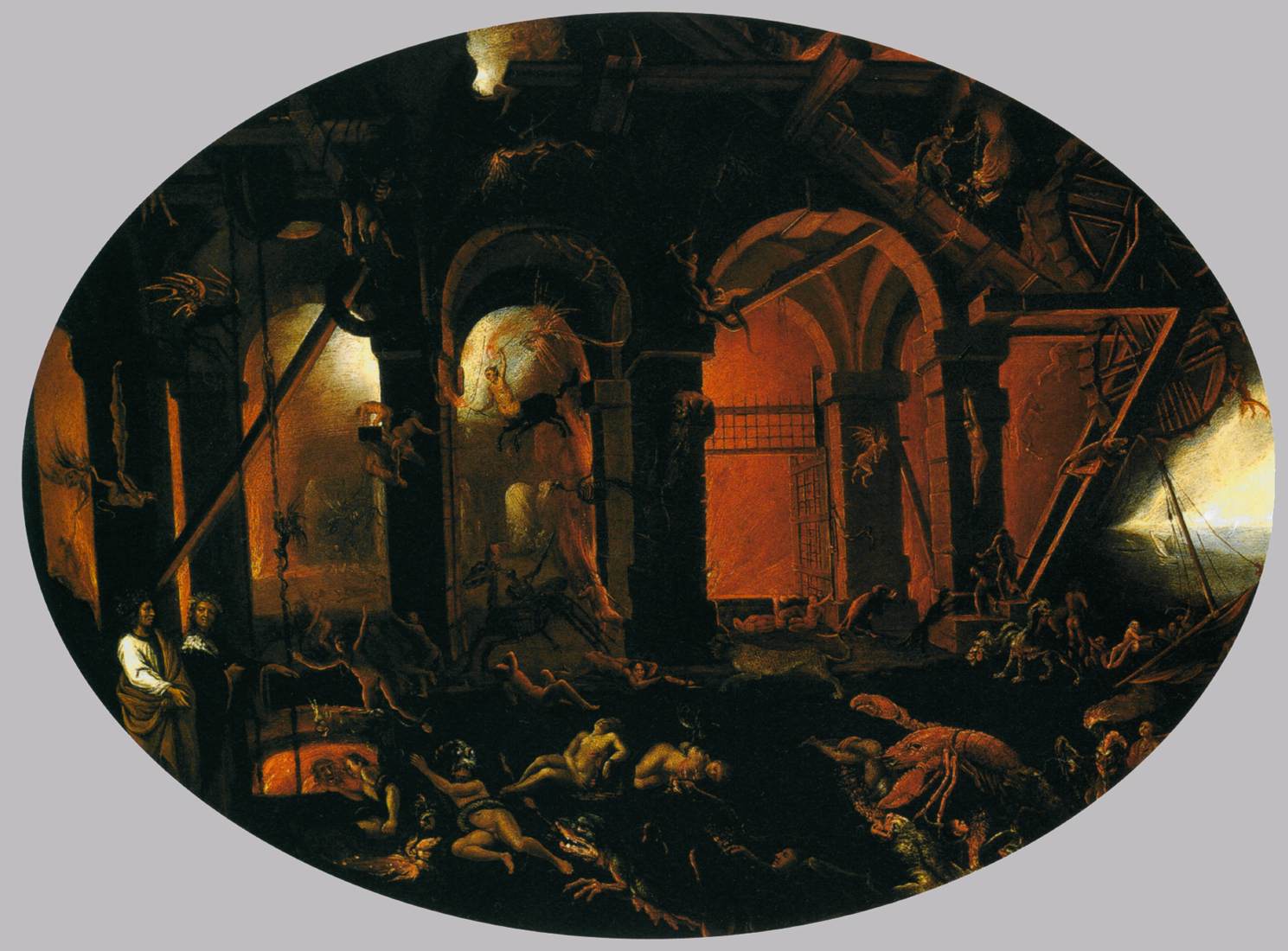 Dante and Virgil in the Underworld by NAPOLETANO, Filippo