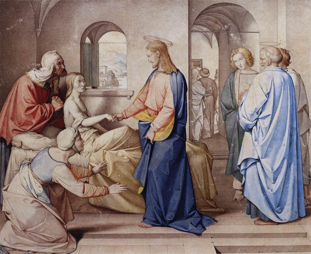 Christ Resurrects the Daughter of Jairus by OVERBECK, Friedrich