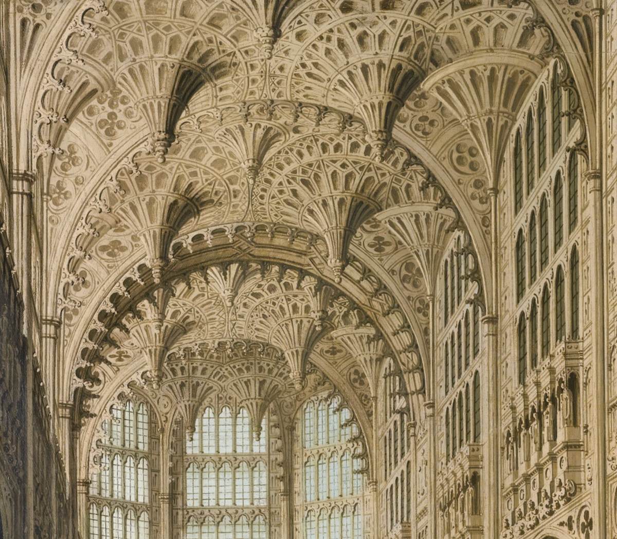 Interior View of the Henry VII Chapel, Westminster Abbey (detail) by