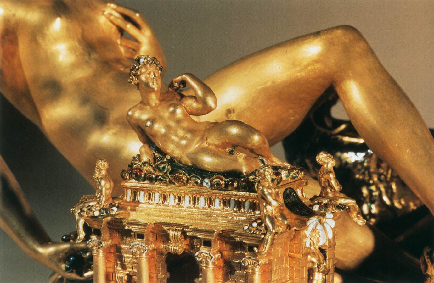 Salt Cellar (detail) by CELLINI, Benvenuto