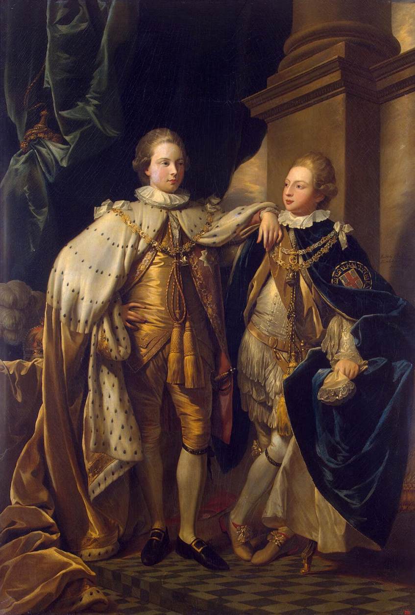 Portrait of George, Prince of Wales, and Prince Frederick, later Duke of York by