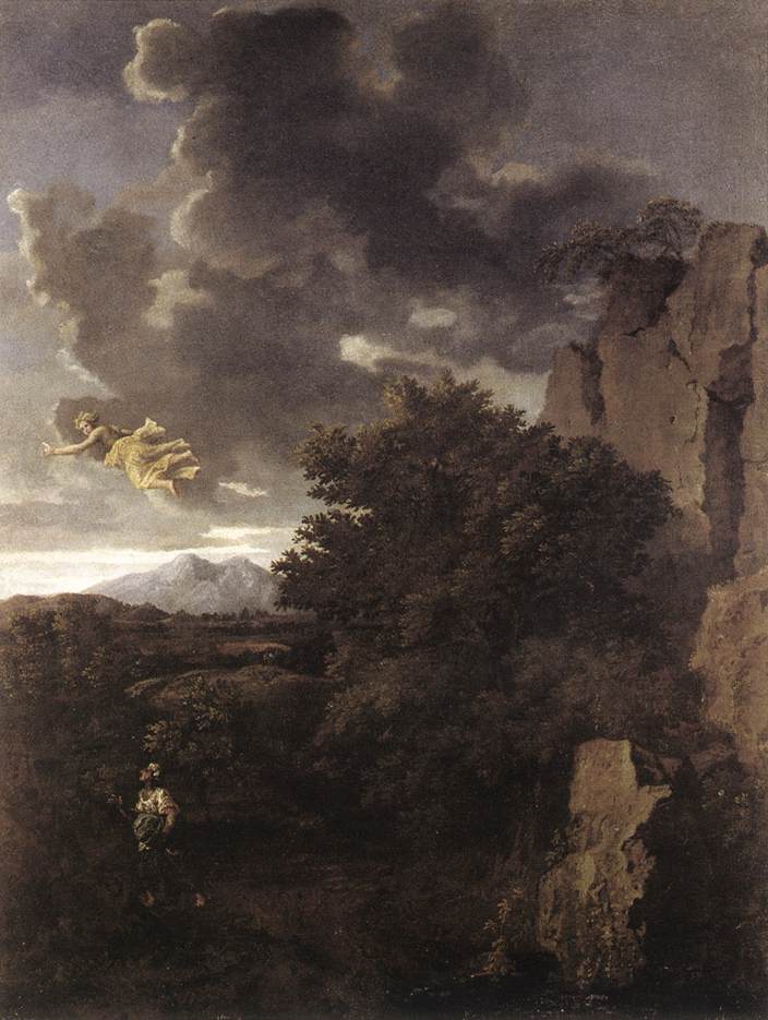 Hagar and the Angel by POUSSIN, Nicolas