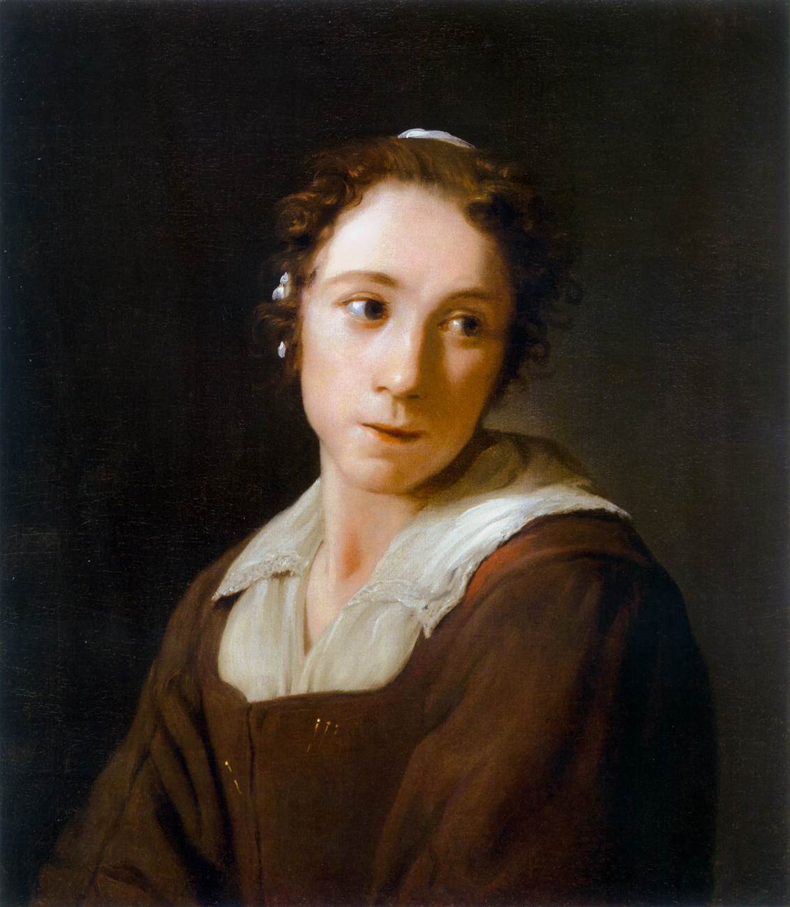 A Young Maidservant by