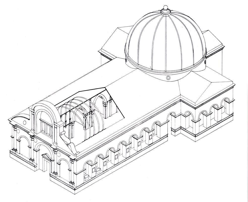 Tempio Malatestiano: Original plan by ALBERTI, Leon Battista