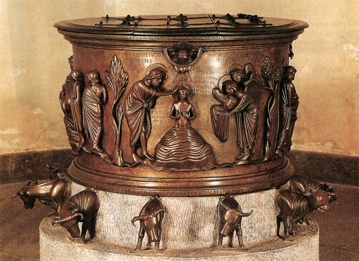 Baptismal font by REINER DE HUY