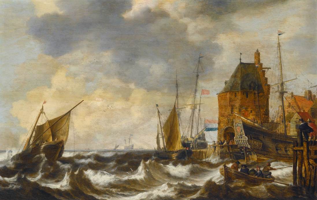 Dutch Vessels on Choppy Waters by