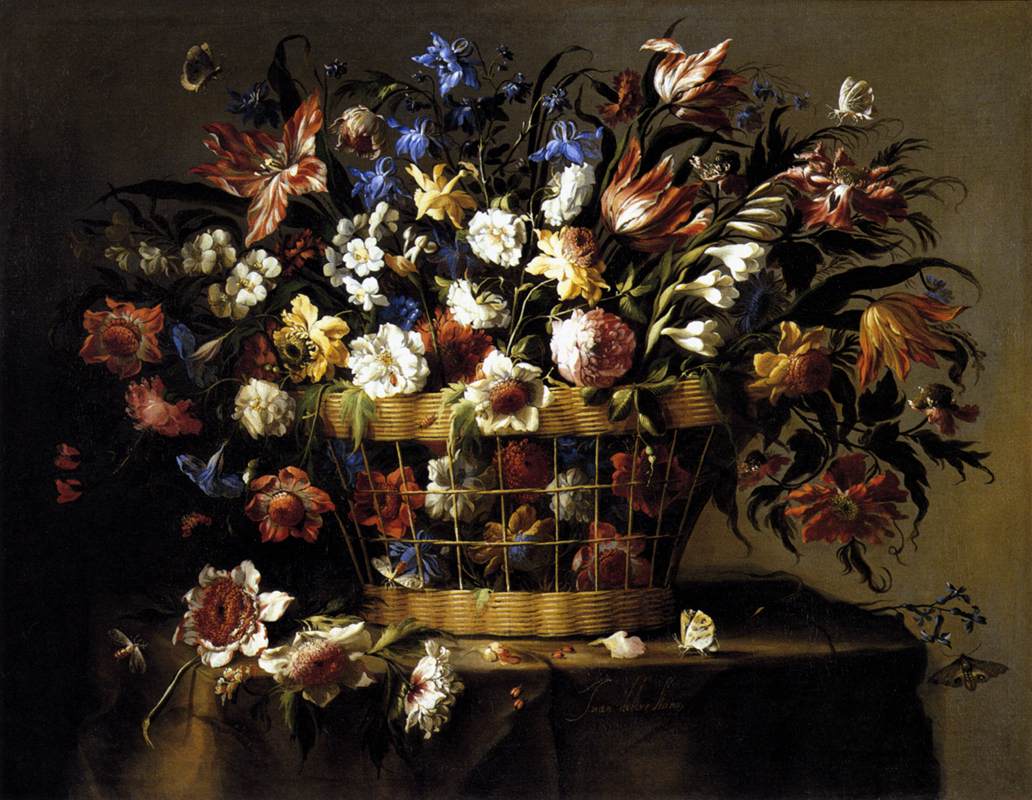 Basket of Flowers by ARELLANO, Juan de