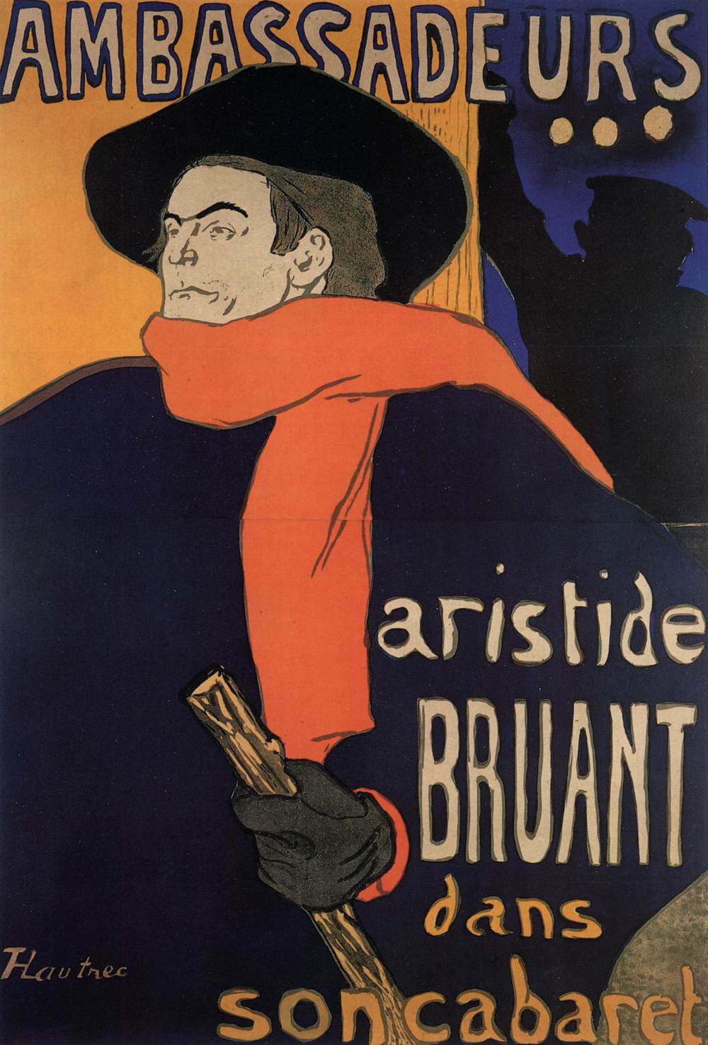 Ambassadeurs: Aristide Bruant by TOULOUSE-LAUTREC, Henri de