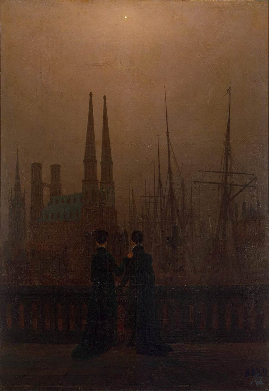 The Sisters on the Balcony by FRIEDRICH, Caspar David