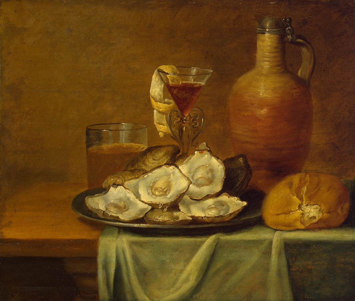 Breakfast with Oysters by ES, Jacob van