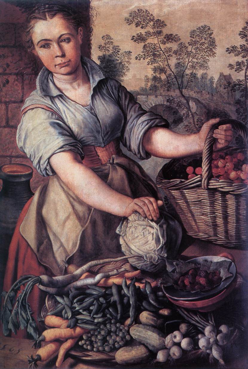 Vegetable Seller by BEUCKELAER, Joachim