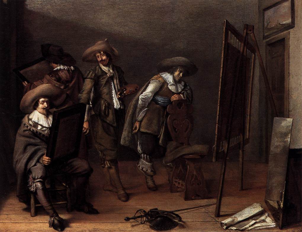 Art-lovers in a Painter's Studio by CODDE, Pieter