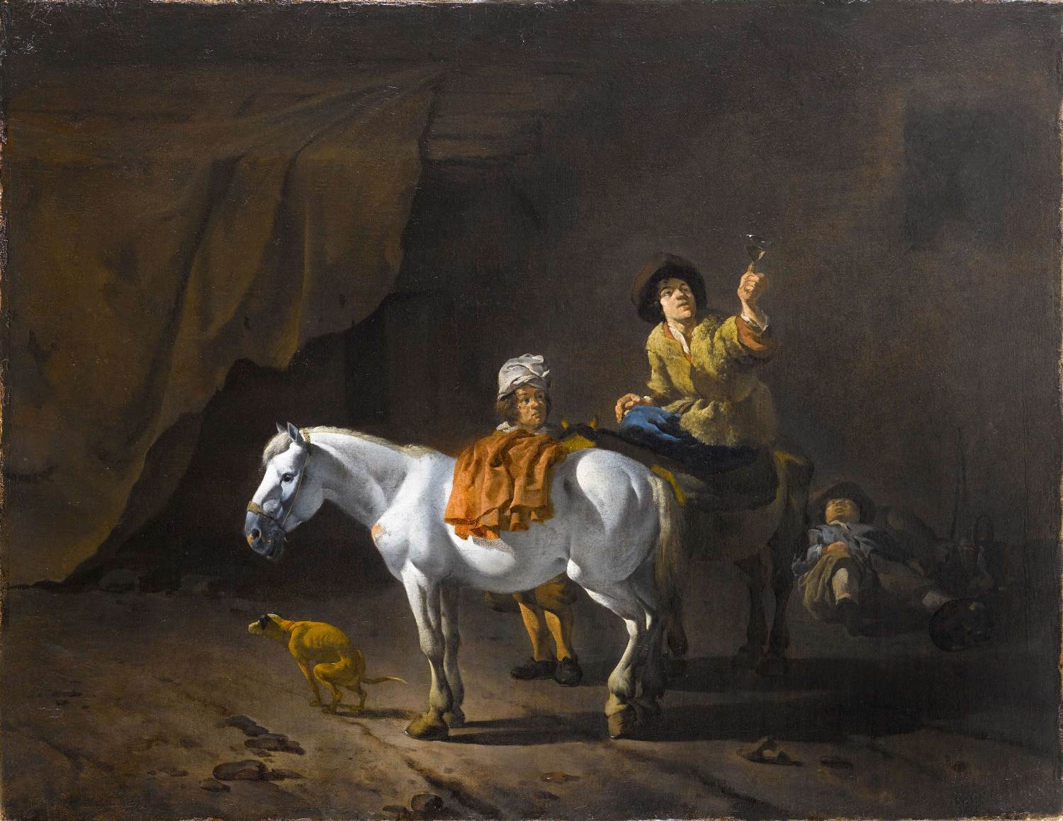 Horseman Holding a Roemer by