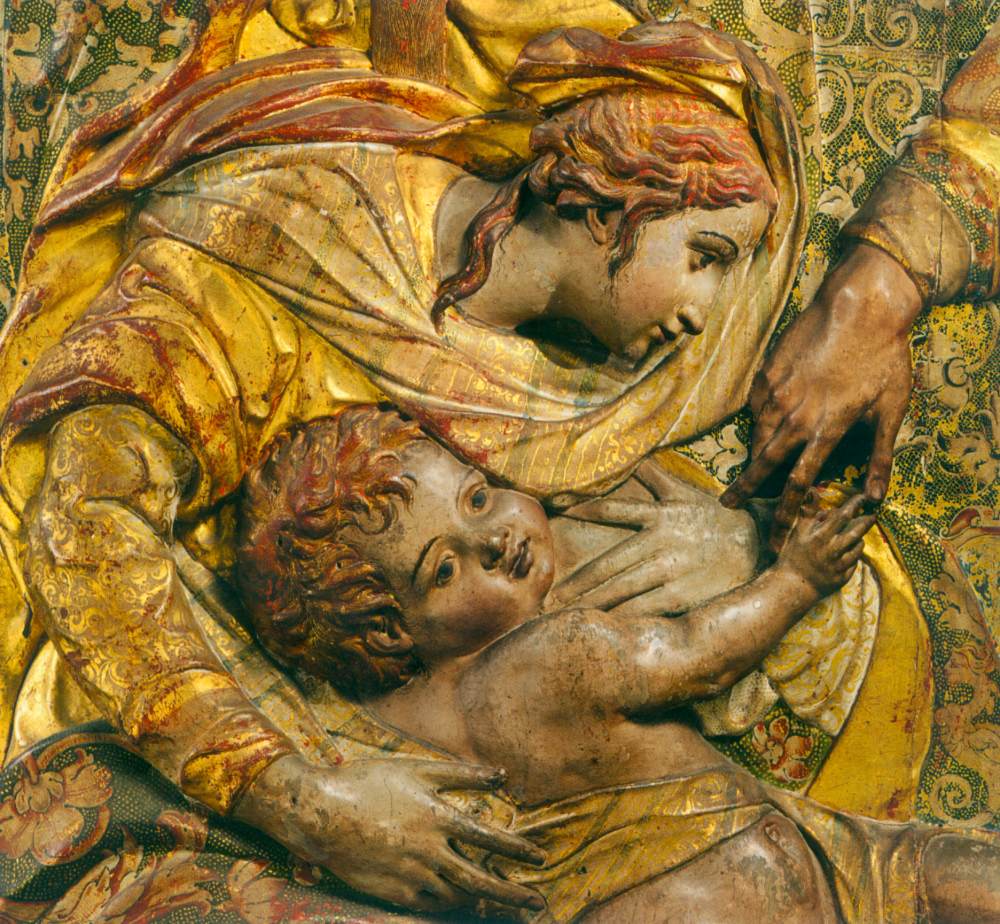 The Holy Family with Sts Anne and Joachim (detail) by PESQUERA, Diego de