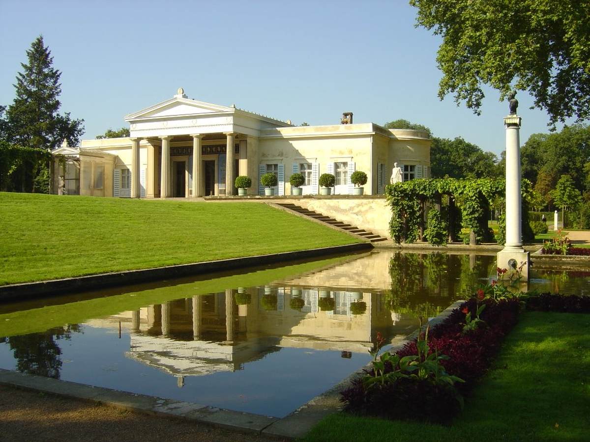 View of the Schloss and grounds by SCHINKEL, Karl Friedrich