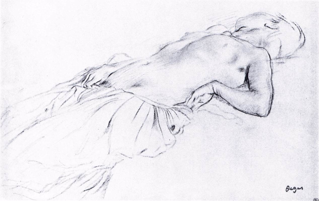 Reclining Woman by DEGAS, Edgar