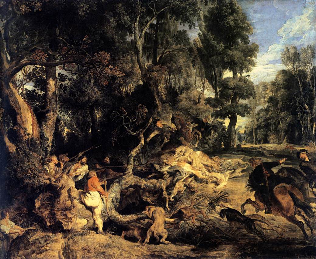 Boar Hunt by RUBENS, Peter Paul