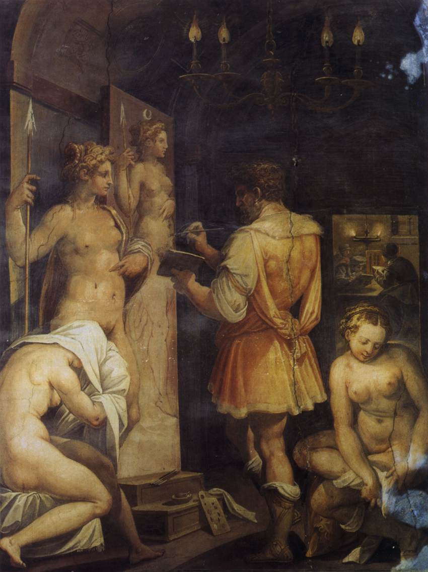 The Studio of the Painter by VASARI, Giorgio