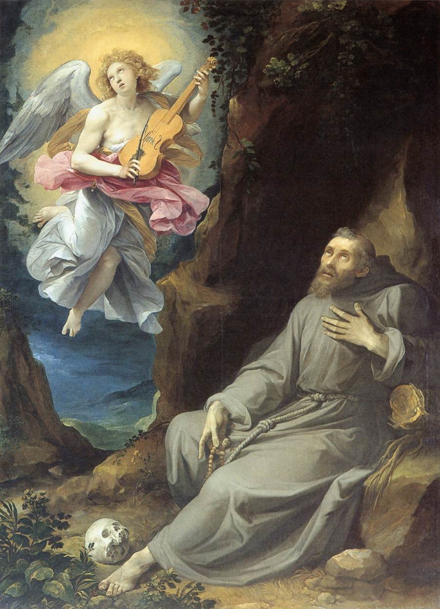 St Francis Consoled by an Angel by