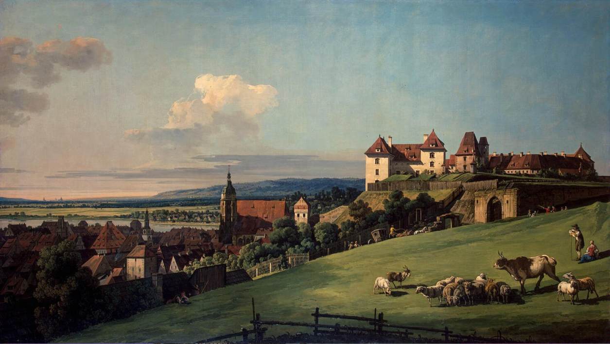 View of Pirna from the Sonnenstein Castle by BELLOTTO, Bernardo