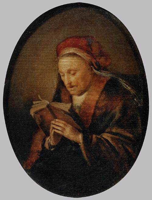 Old Woman Praying by DOU, Gerrit