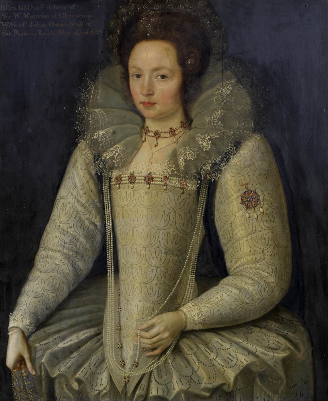 Portrait of Ellen Maurice by GHEERAERTS, Marcus the Younger