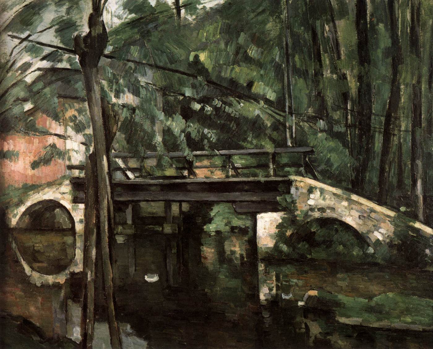 The Bridge at Maincy by CÉZANNE, Paul