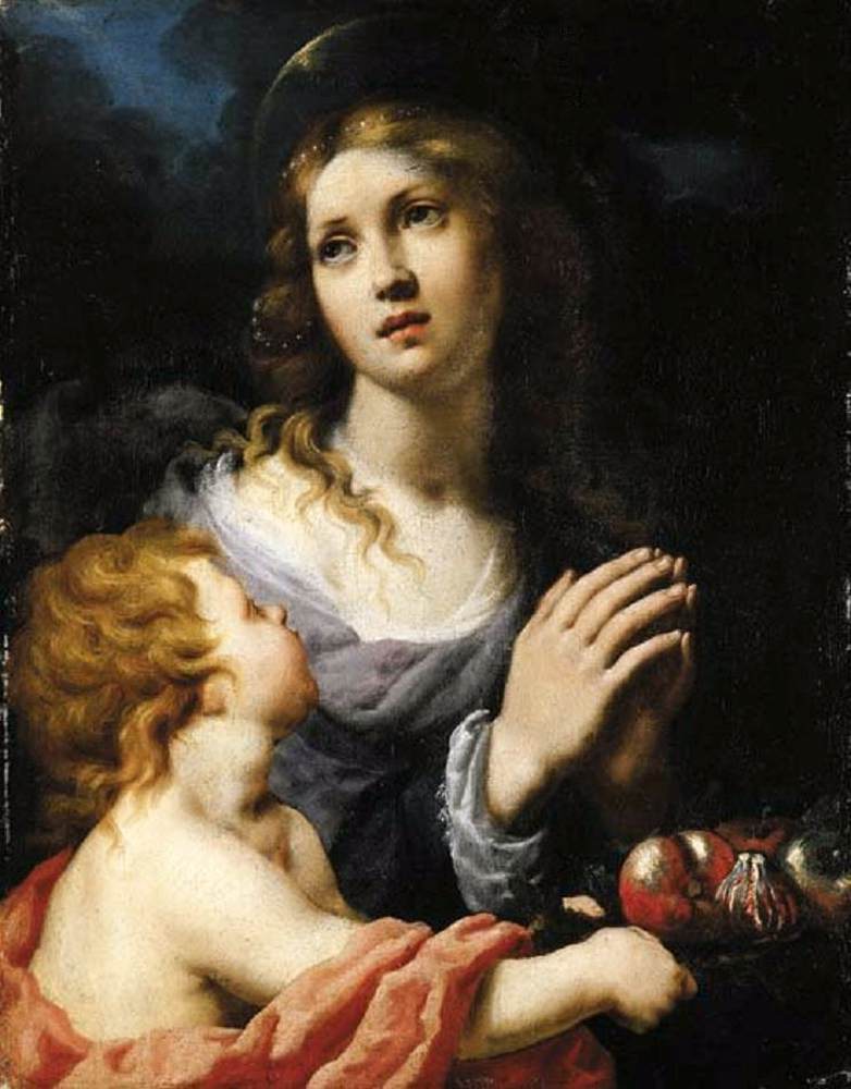 Female Saint with Putto by ROSI, Alessandro