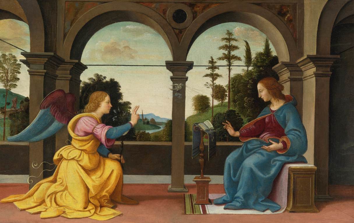 Annunciation by RAFFAELLINO DEL GARBO