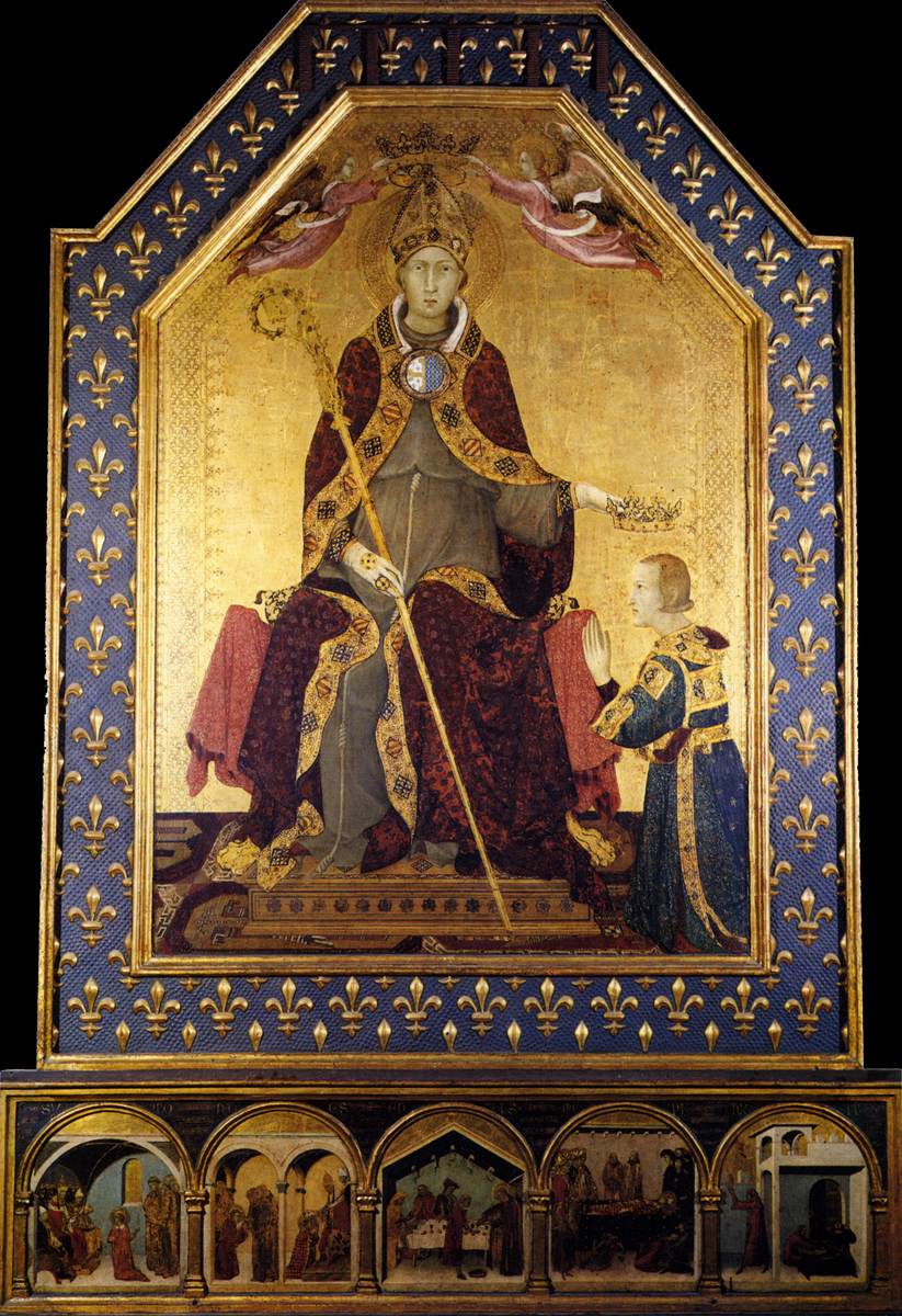 Altar of St Louis of Toulouse by SIMONE MARTINI