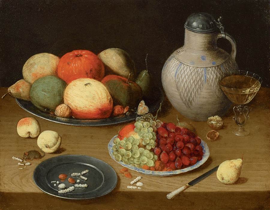 Still-Life with Grapes, Apples and a Jug by