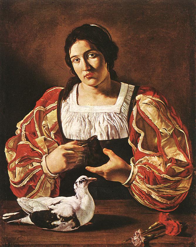 Woman with a Dove by