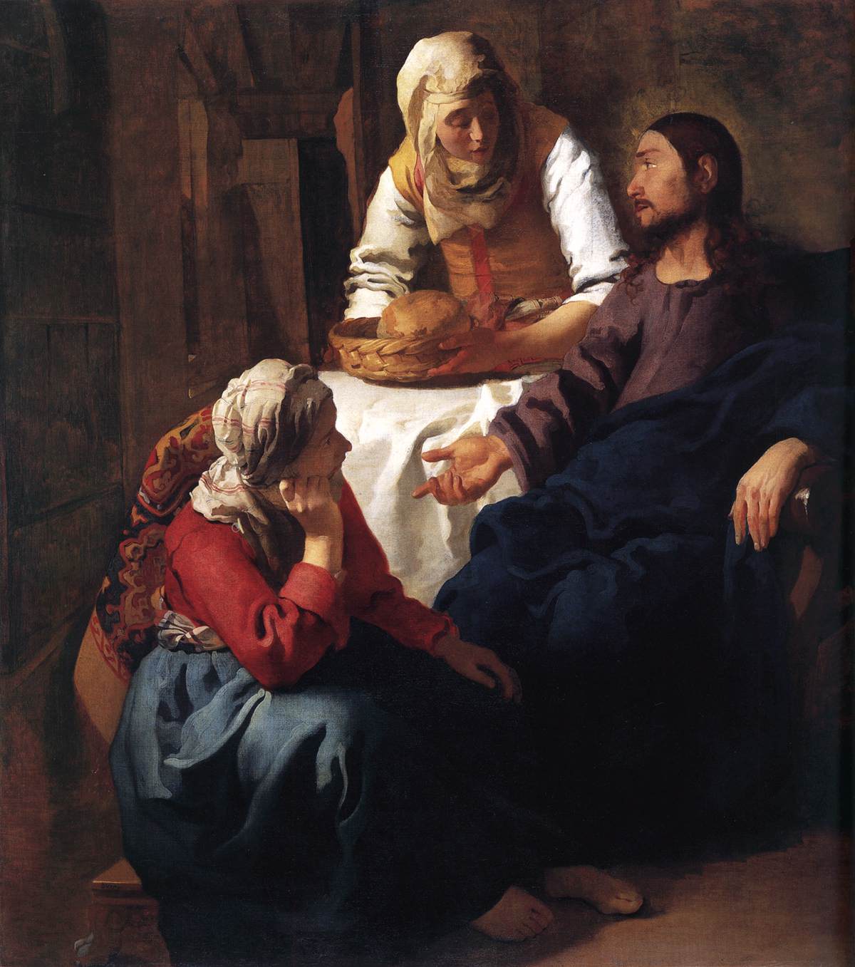 Christ in the House of Martha and Mary by VERMEER, Johannes