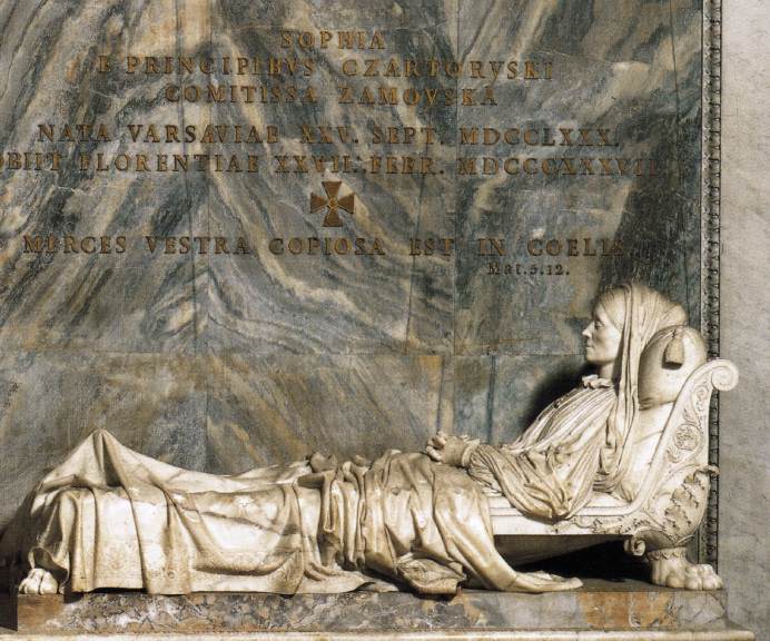 Tomb of Princess Sophia Zamoyska (detail) by