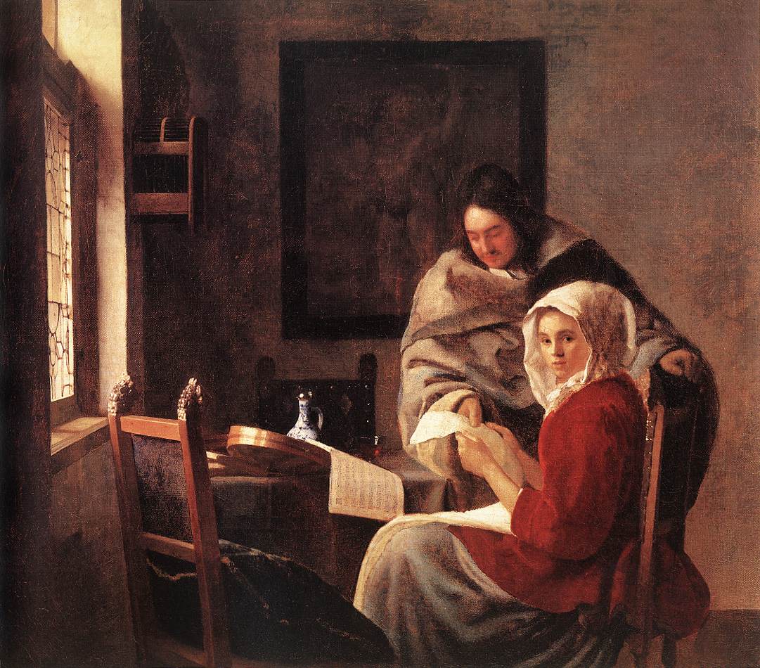 Girl Interrupted at Her Music by VERMEER, Johannes