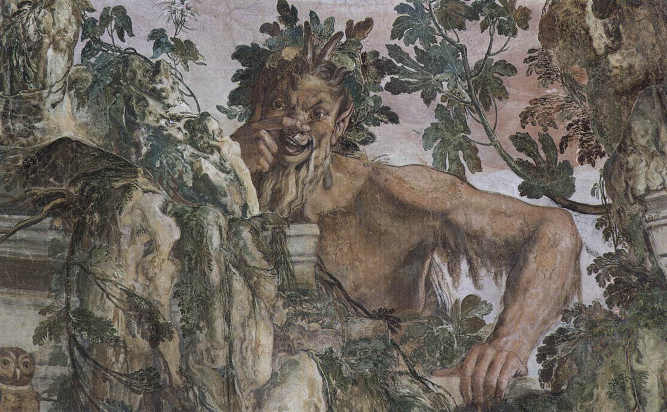 Ceiling fresco (detail) by