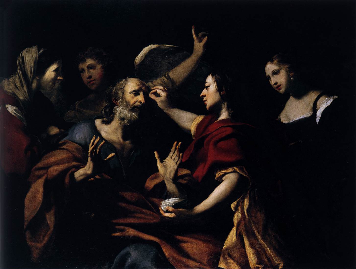 Tobias Healing the Blindness of His Father by BLANCHARD, Jacques