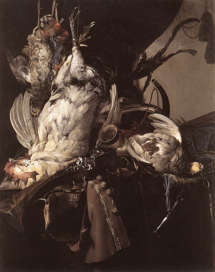 Still-Life of Dead Birds and Hunting Weapons by