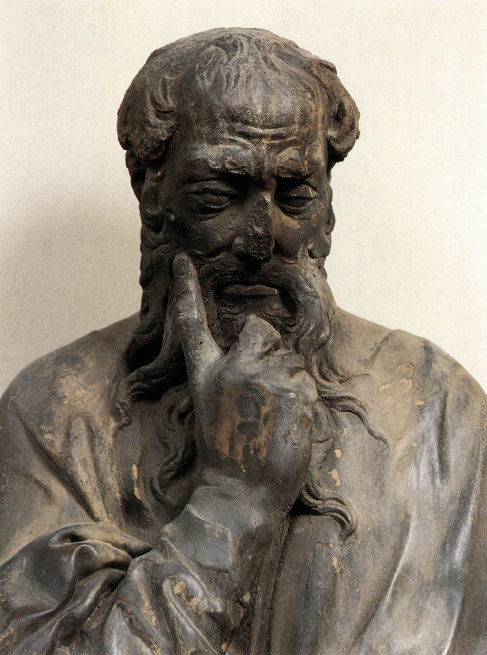 Bearded Prophet (detail) by DONATELLO