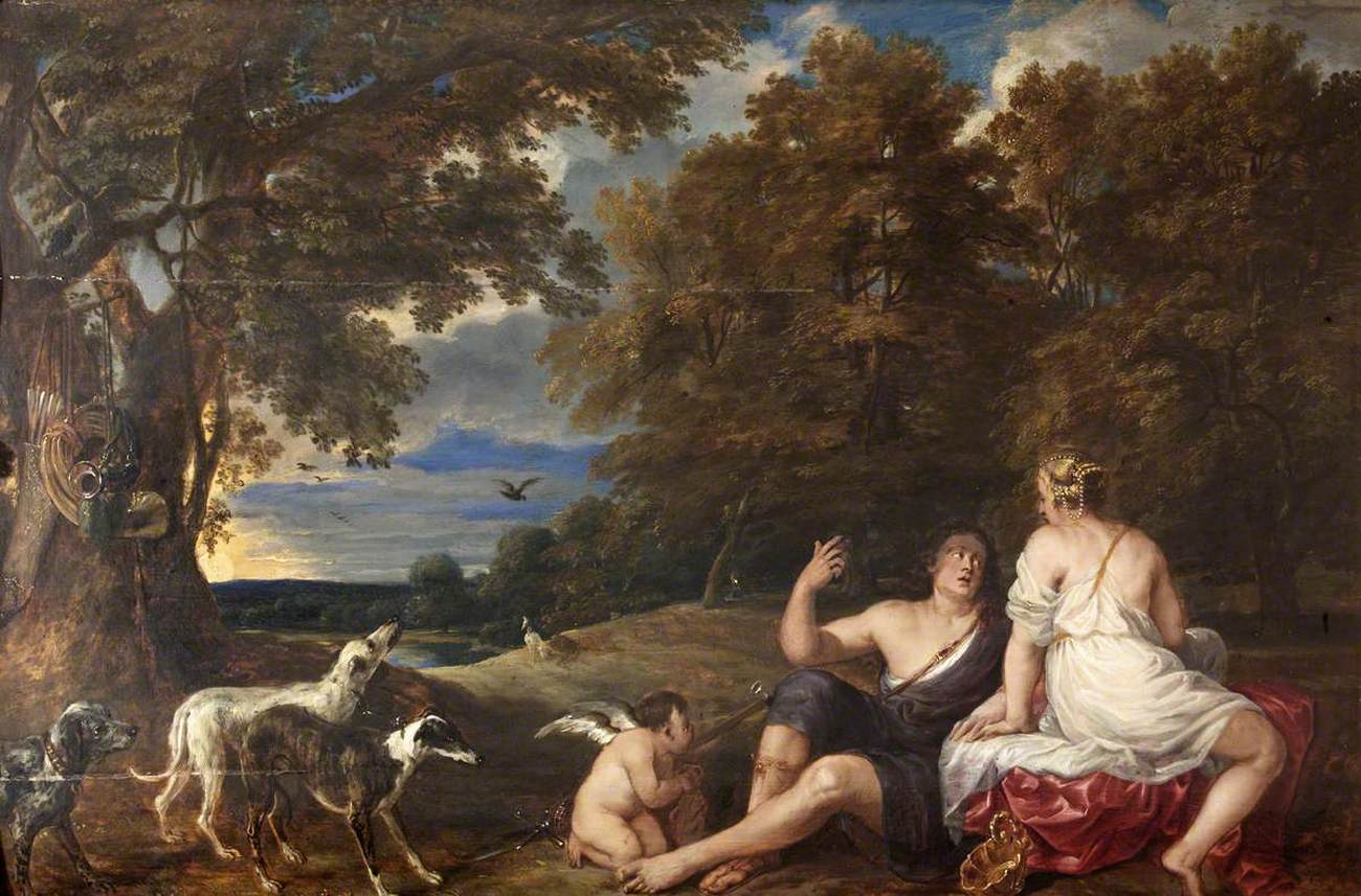 Venus and Adonis by WOUTERS, Frans