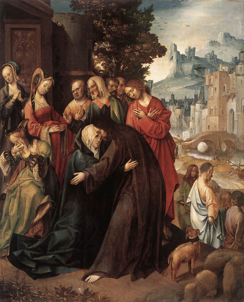 Christ Taking Leave of his Mother by ENGEBRECHTSZ., Cornelis